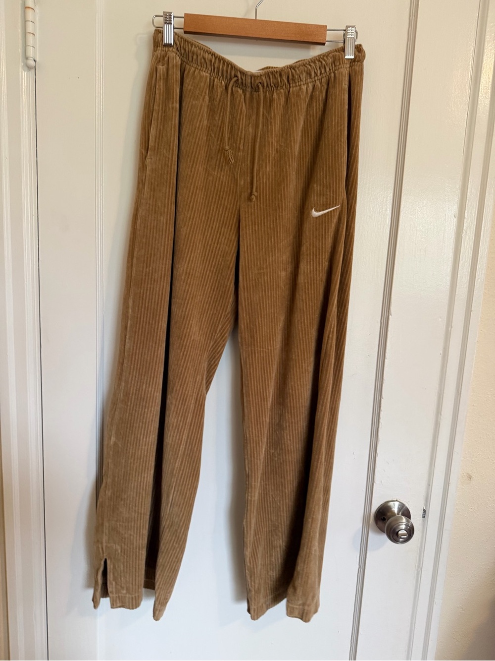 NIKE Sportswear Velour High Rise Womens Wide Leg Pants